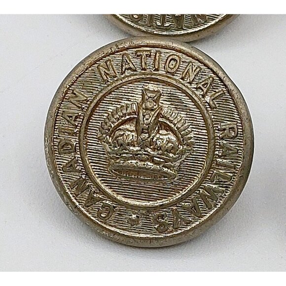 Canadian National Railway Buttons 25mm Scully Ltd. Montreal Lot 4 - Picture 2 of 3